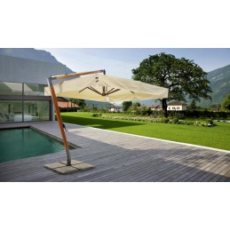 Elba Parasol with wooden...